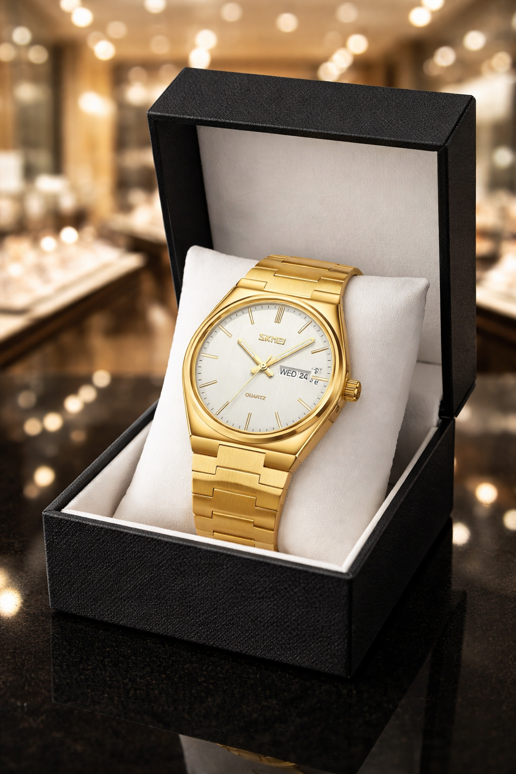 Luxurious gold watch