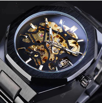 Automatic Skeleton Mechanical Watch for Men Fashion