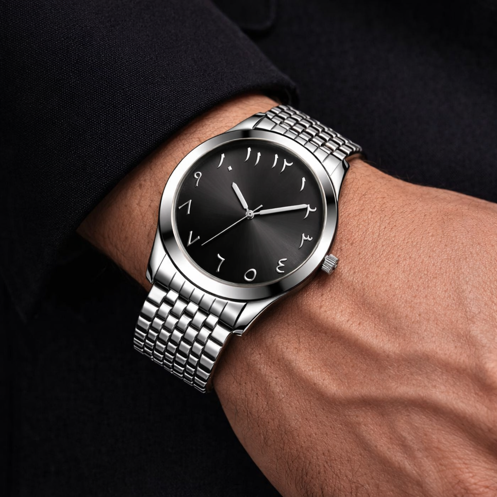 Arabic Sapphire Blue Dial Heritage