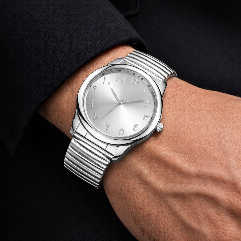 Arabic Sapphire Blue Dial Heritage