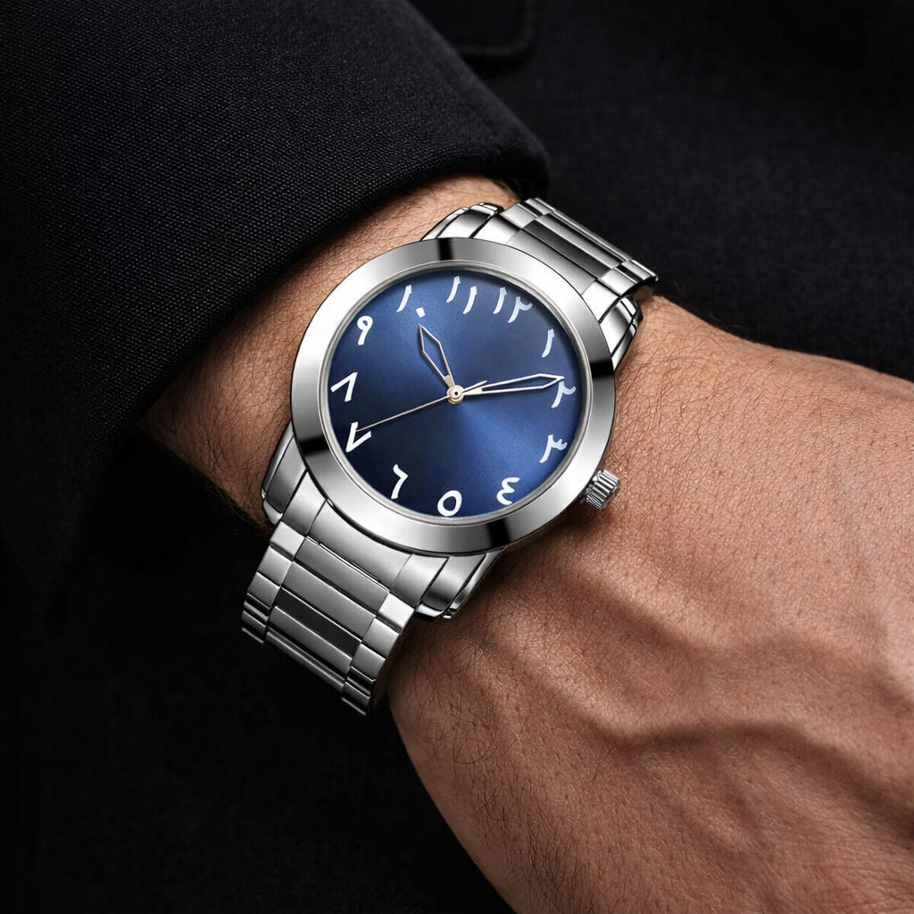Arabic Sapphire Blue Dial Heritage