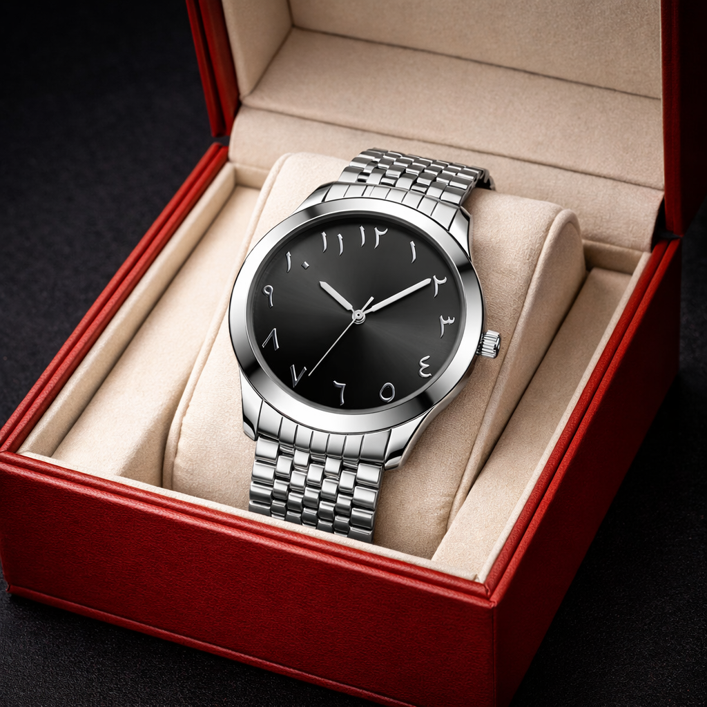 Arabic Sapphire Blue Dial Heritage