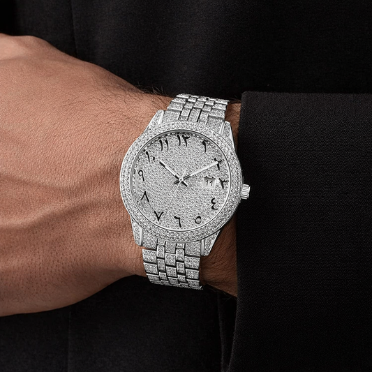 Luxury Full Diamond Arabic Sky Star Quartz Dial