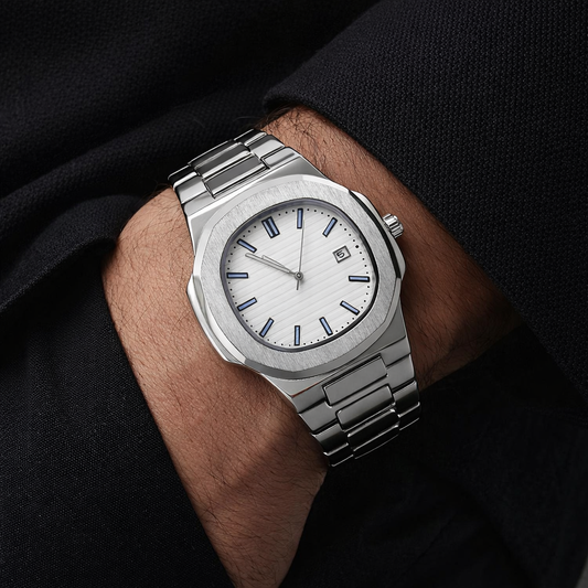 AUREX NOIR Frost White Dial