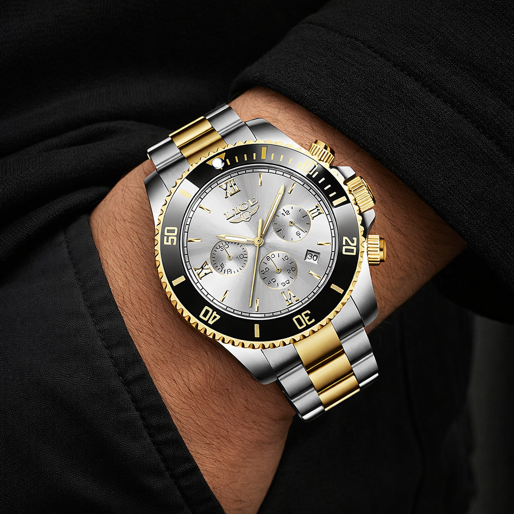 Explosive Multi-function Waterproof Quartz Luxurius Dial