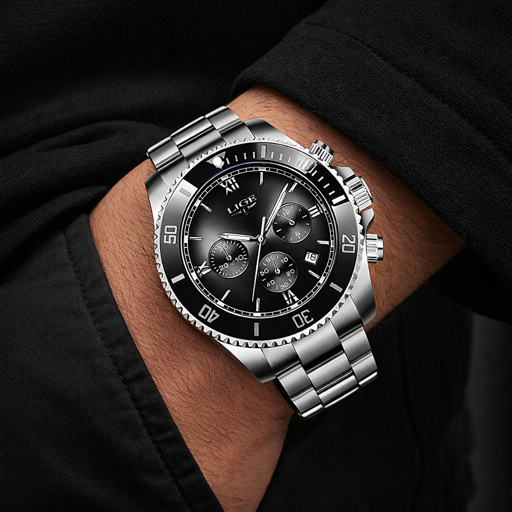 Explosive Multi-function Waterproof Quartz Luxurius Dial