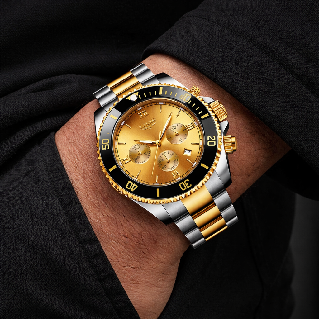 Explosive Multi-function Waterproof Quartz Luxurius Dial