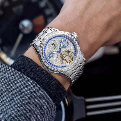Babus Tourbillon Automatic Skeleton Watch for Men