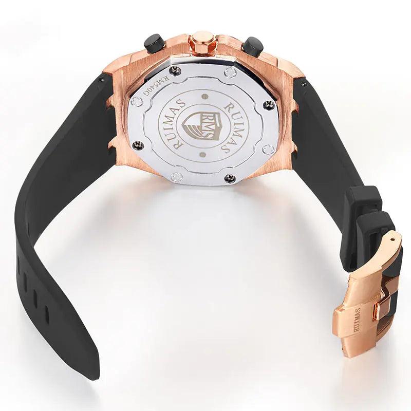 Multifunctional Silicone Quartz Watch for Men - RUIMAS