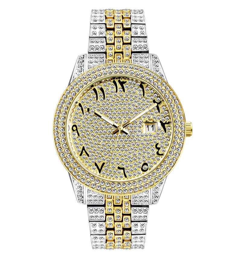 Luxury Full Diamond Arabic Sky Star Quartz Dial