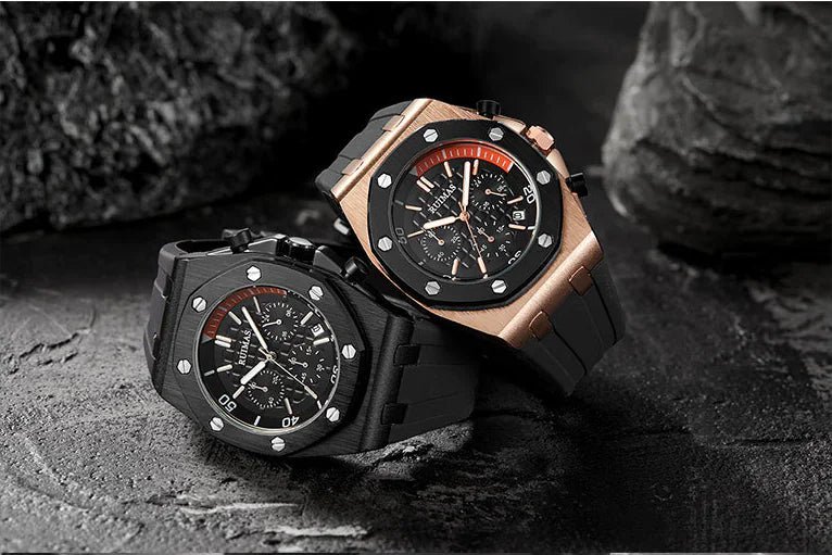 Multifunctional Silicone Quartz Watch for Men - RUIMAS