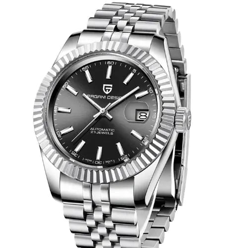 PAGANI DESIGN Stainless Steel Automatic Calendar Dial