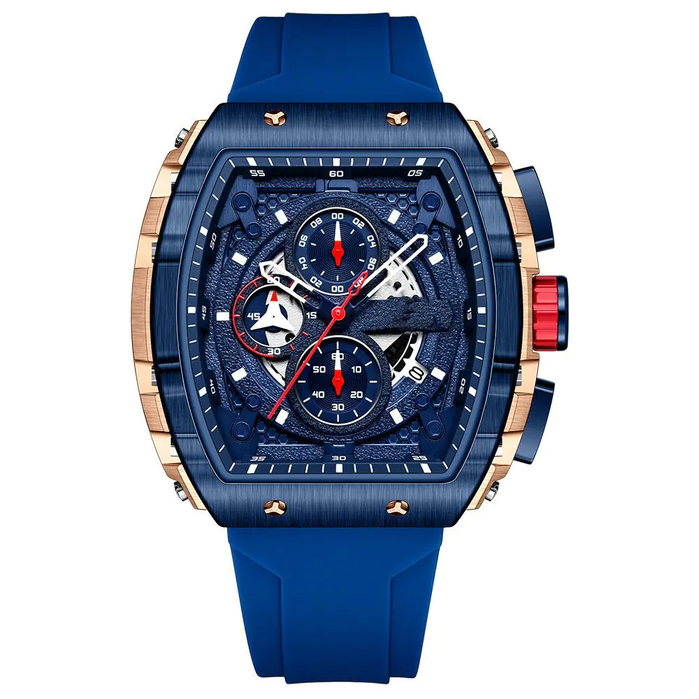 Curved Gradient Hollow Men's Watch