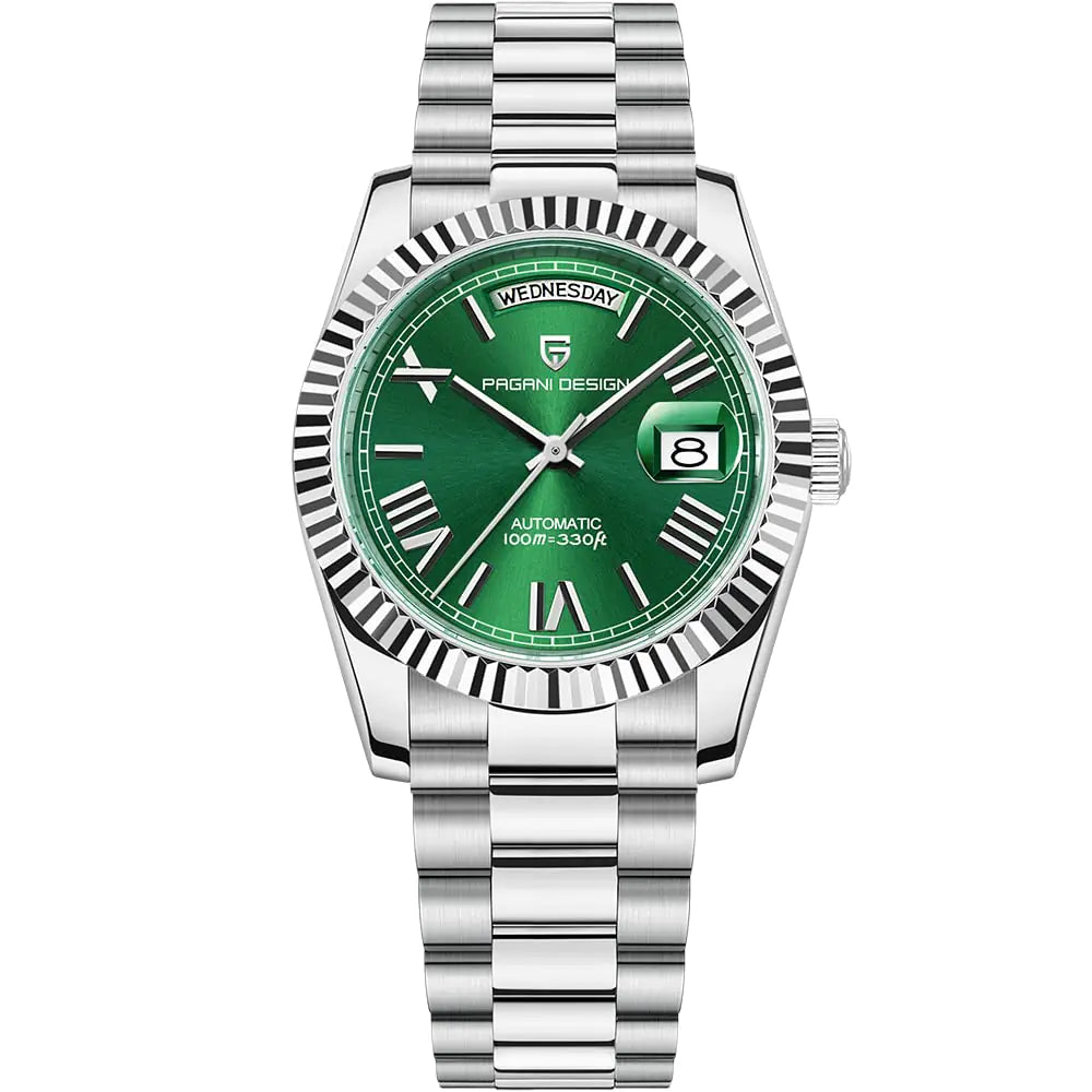 Pagani Design Stainless Steel Automatic Waterproof Emerald Dial
