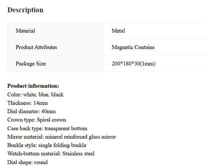 Men's Automatic Hollow Mechanical Watch